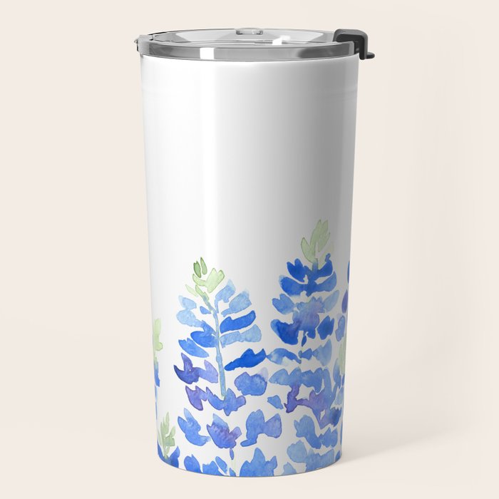 Texas bluebonnets -  bottom Travel Mug Gallery Image 2