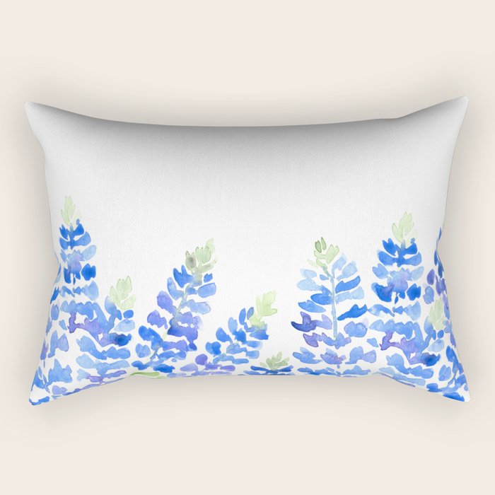 Texas bluebonnets -  bottom Rectangular Pillow Gallery Image 1