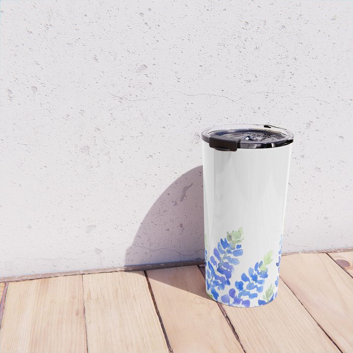 Texas bluebonnets -  bottom Travel Mug Gallery Image 4