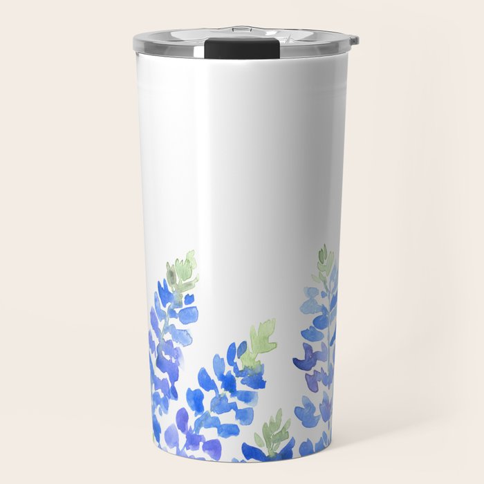 Texas bluebonnets -  bottom Travel Mug Gallery Image 1