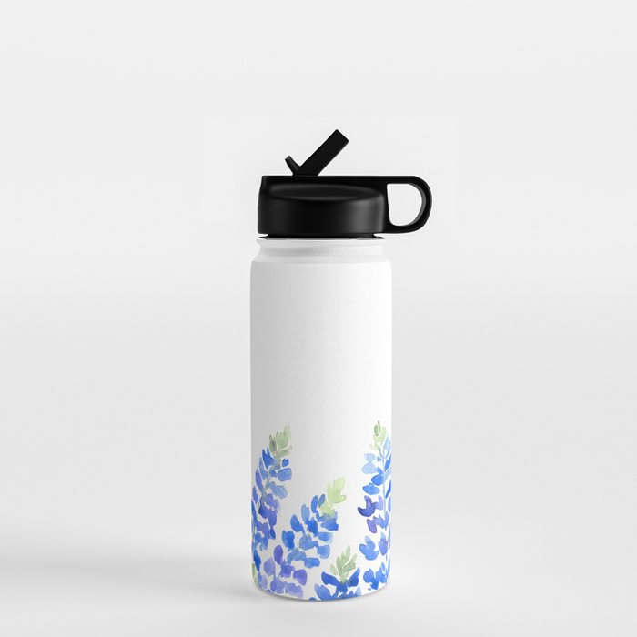Texas bluebonnets -  bottom Water Bottle Gallery Image 1