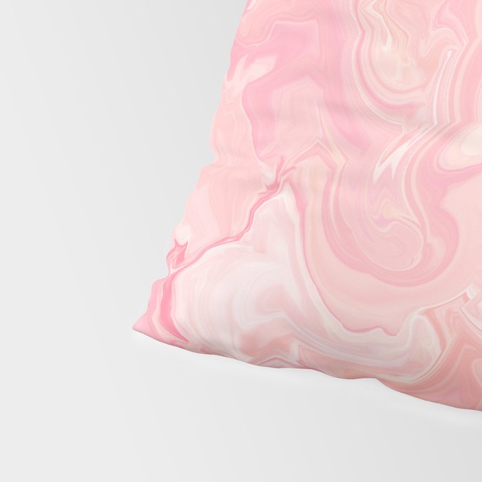 Blush pink abstract watercolor marble pattern Pillow Sham Gallery Image 4
