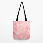 Blush pink abstract watercolor marble pattern Tote Bag Gallery Image 2