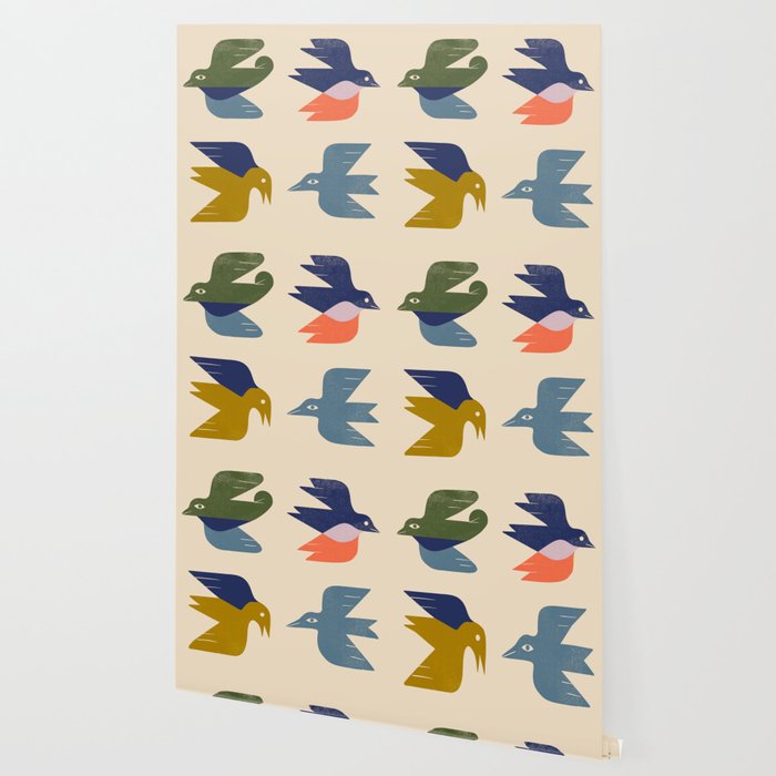 Four Birds Grid Wallpaper Gallery Image 2