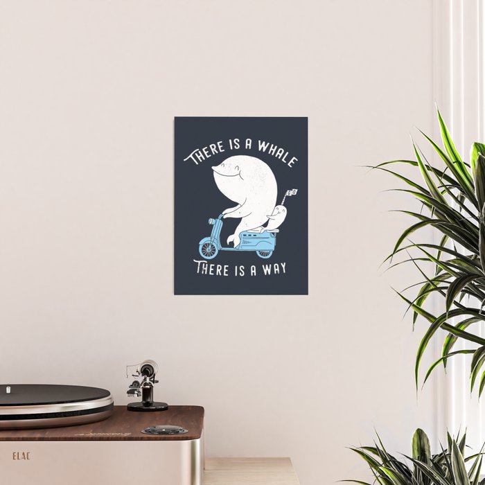 There is a whale Poster Gallery Image 2