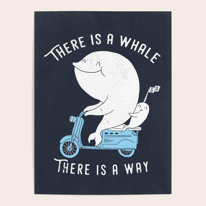 There is a whale Poster Gallery Image 1