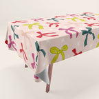 Festive Bows And Ribbons Pattern Tablecloth Gallery Image 1