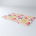 Festive Bows And Ribbons Pattern Rug Gallery Image 3