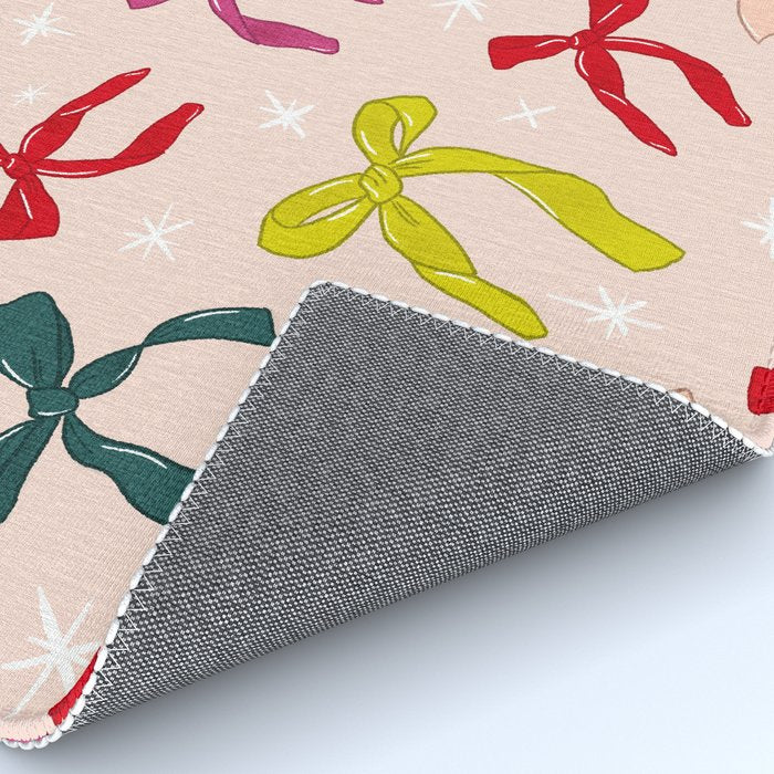 Festive Bows And Ribbons Pattern Rug Gallery Image 4
