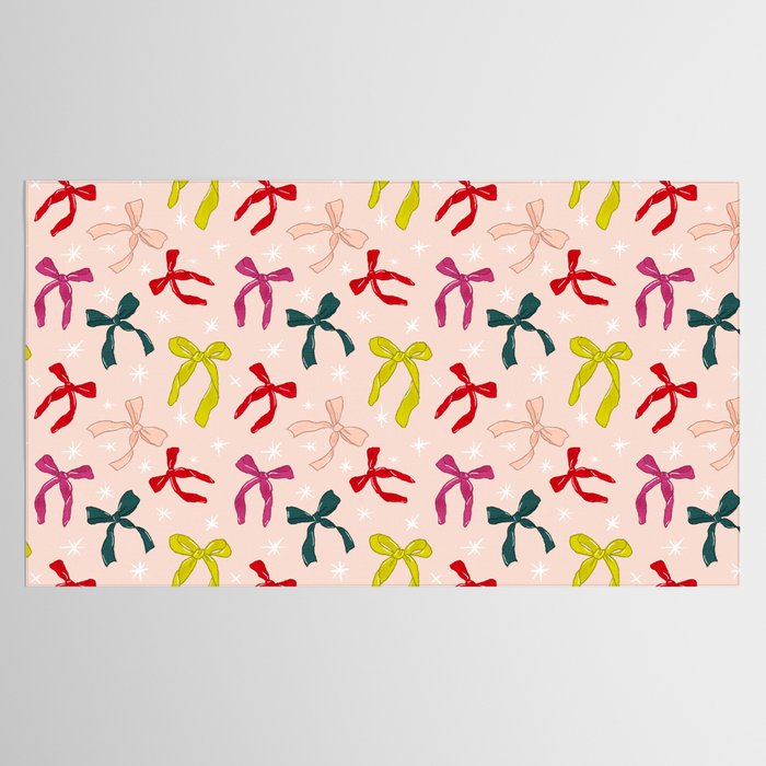 Festive Bows And Ribbons Pattern Tablecloth Gallery Image 2