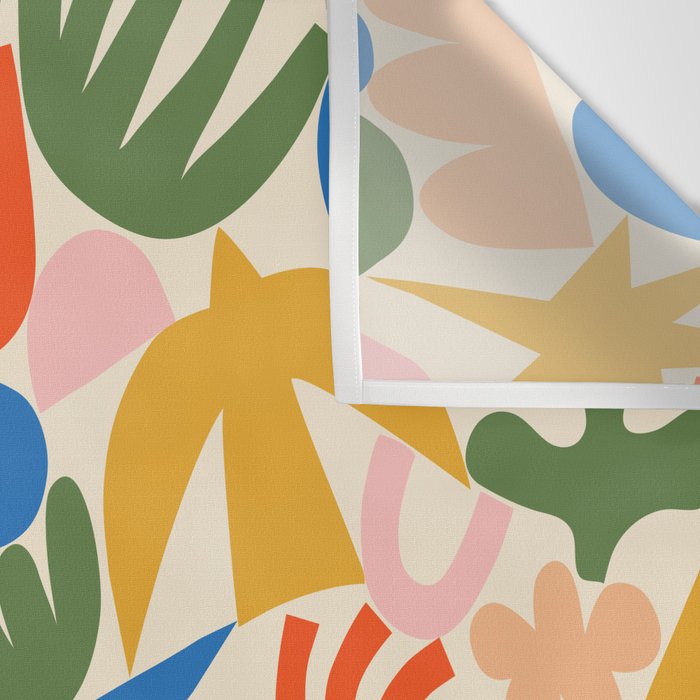 Abstract organic nature shape art pattern Wall Tapestry Gallery Image 3