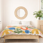 Abstract organic nature shape art pattern Duvet Cover Gallery Image 3