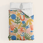 Abstract organic nature shape art pattern Duvet Cover Gallery Image 6