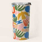 Abstract organic nature shape art pattern Travel Mug Gallery Image 2
