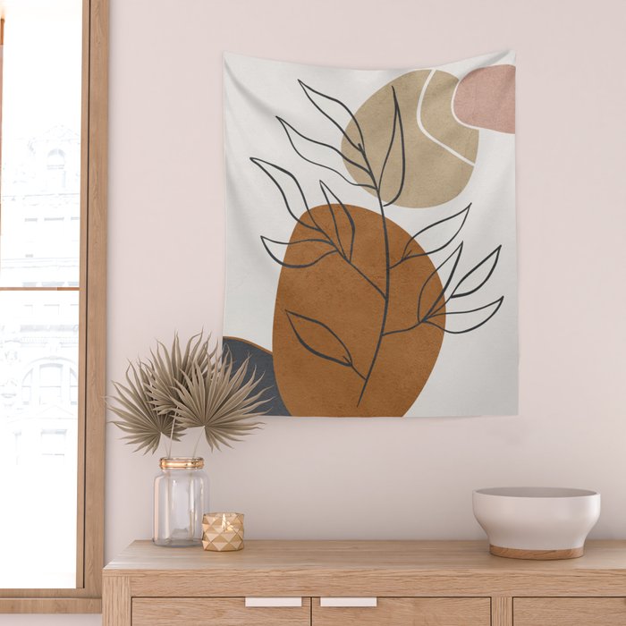 Abstract Shapes 10 Wall Tapestry Gallery Image 2