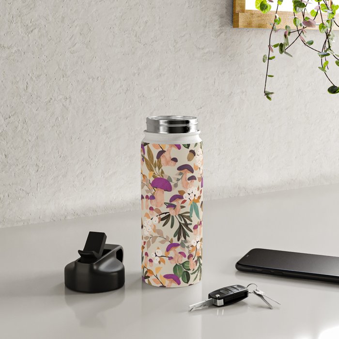 Magic mushroom forest H Water Bottle Gallery Image 4