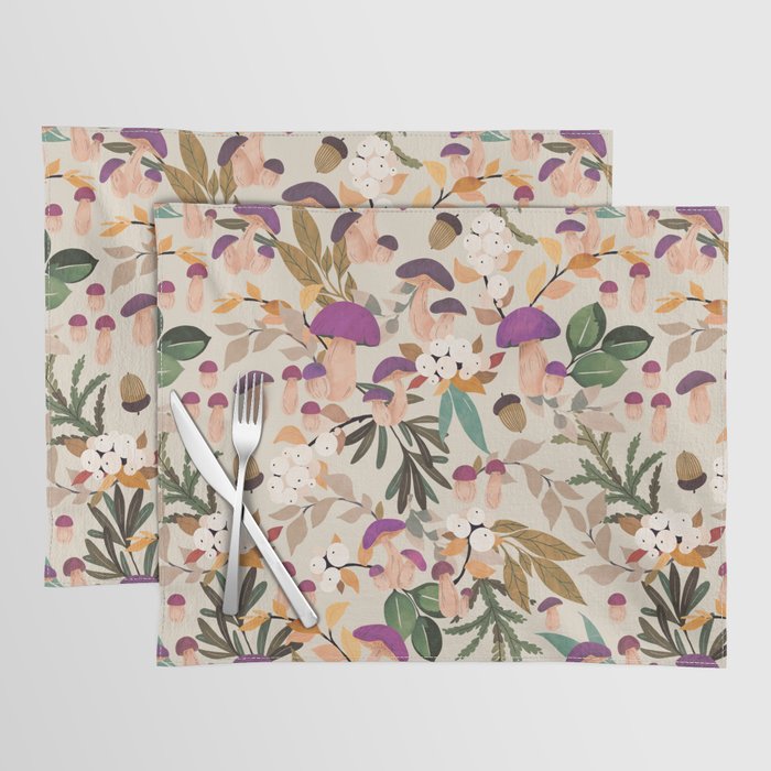 Magic mushroom forest H Placemat Gallery Image 1