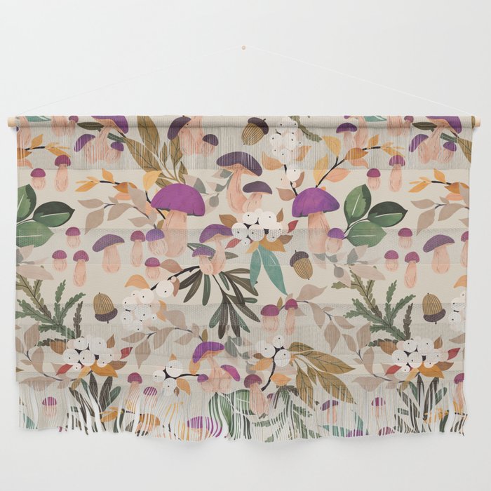 Magic mushroom forest H Wall Hanging Gallery Image 1