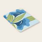 Blue Flowers and Green Leaves Notebook Gallery Image 2