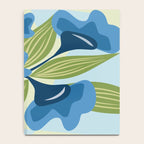Blue Flowers and Green Leaves Notebook Gallery Image 4