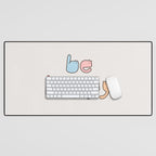 be happy cats typo Desk Mat Gallery Image 1