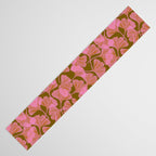 Pink Ginkgo Leaf Pattern Table Runner Gallery Image 3