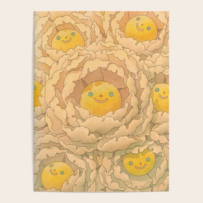 Floral White Poster Gallery Image 1
