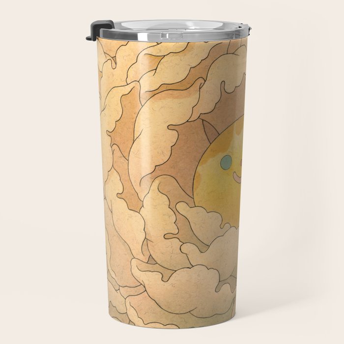 Floral White Travel Mug Gallery Image 3