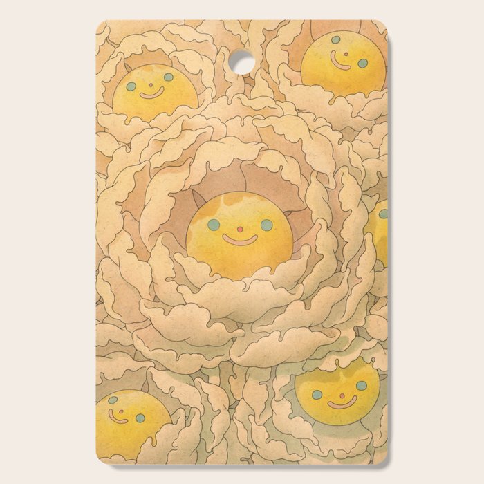 Floral White Cutting Board Gallery Image 1