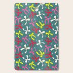 Festive Ribbons Pattern On Teal Cutting Board Gallery Image 1
