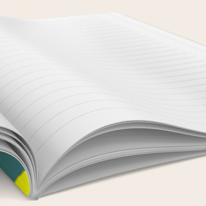 Festive Ribbons Pattern On Teal Notebook Gallery Image 2