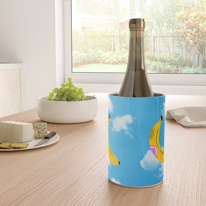 Banana Pop Art: Sky Edition Wine Chiller Gallery Image 4