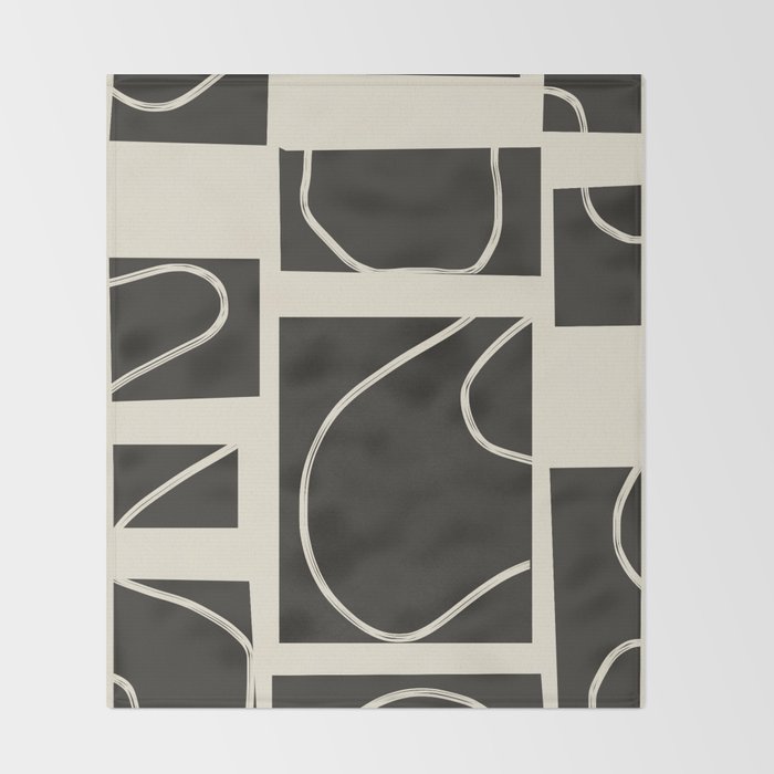Abstract Pathways 1 Throw Blanket Gallery Image 2