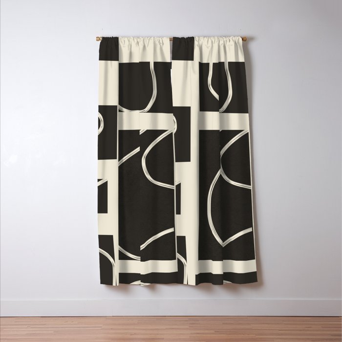 Abstract Pathways 1 Window Curtain Gallery Image 3