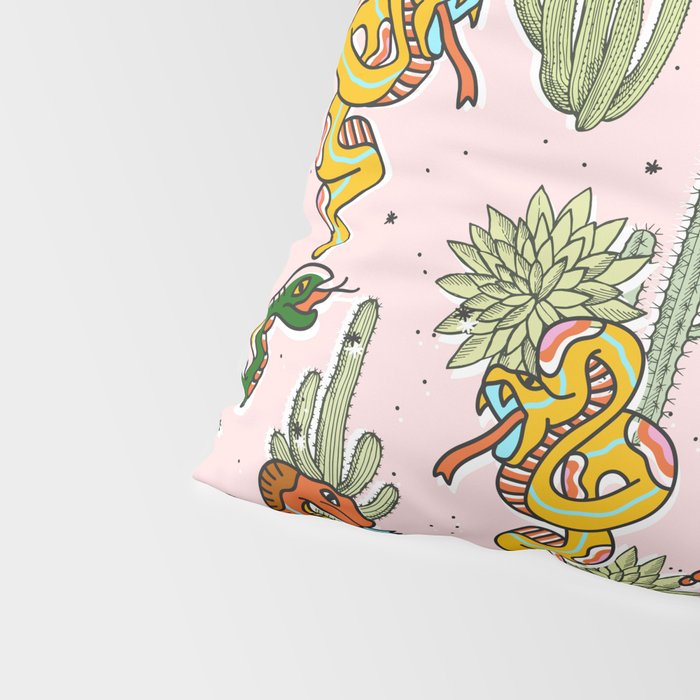 Join Or Die #illustration #wildlife #pattern Pillow Sham Gallery Image 4