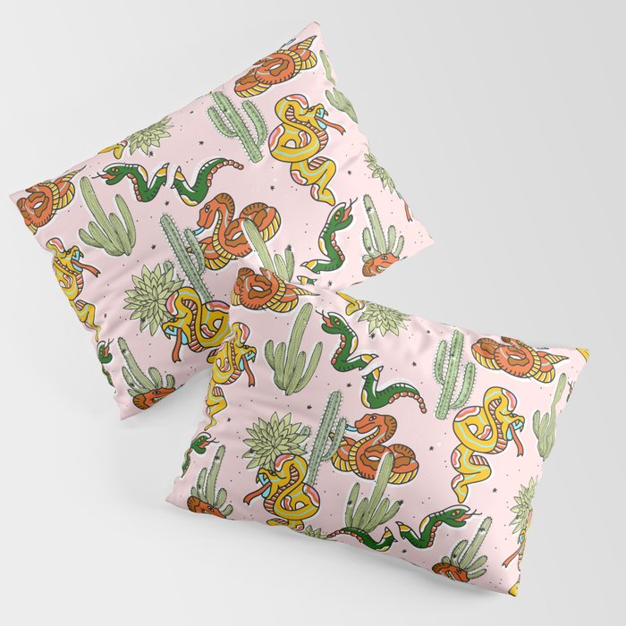 Join Or Die #illustration #wildlife #pattern Pillow Sham Gallery Image 3