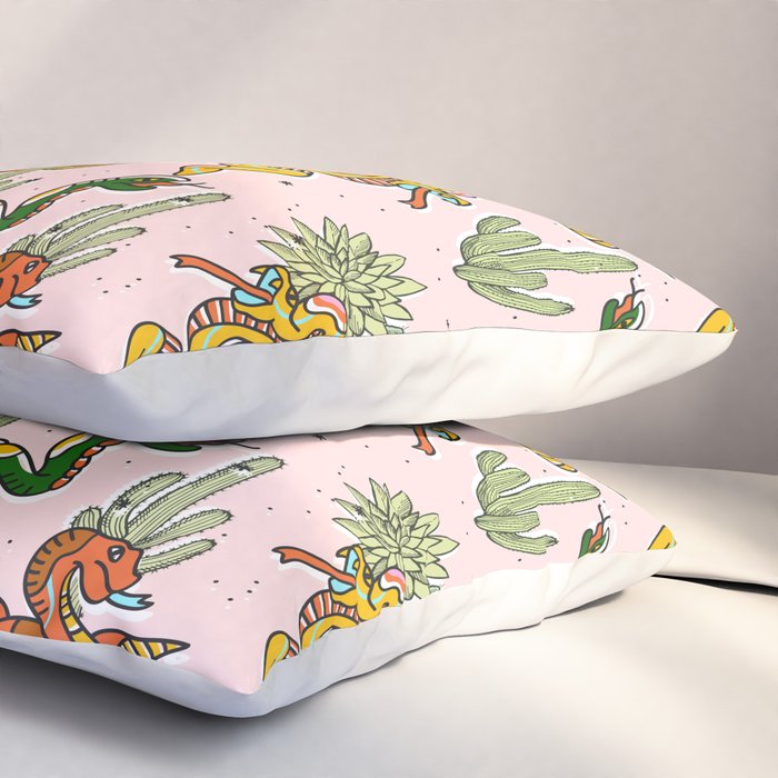 Join Or Die #illustration #wildlife #pattern Pillow Sham Gallery Image 3