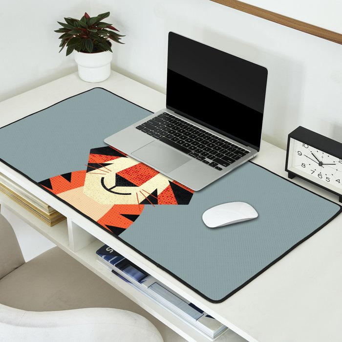Whimsy Tiger Desk Mat Gallery Image 2
