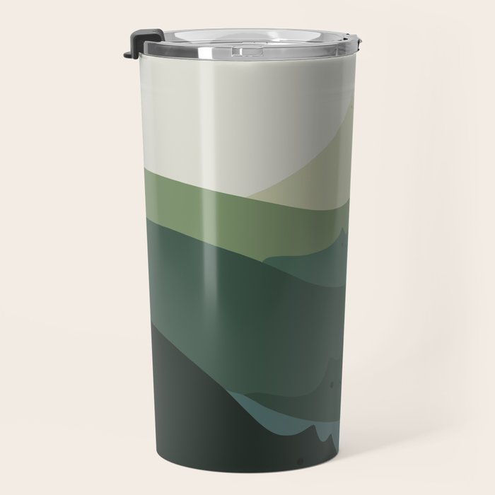 Cat Landscape 87B (Meowvelous Nature) Travel Mug Gallery Image 3