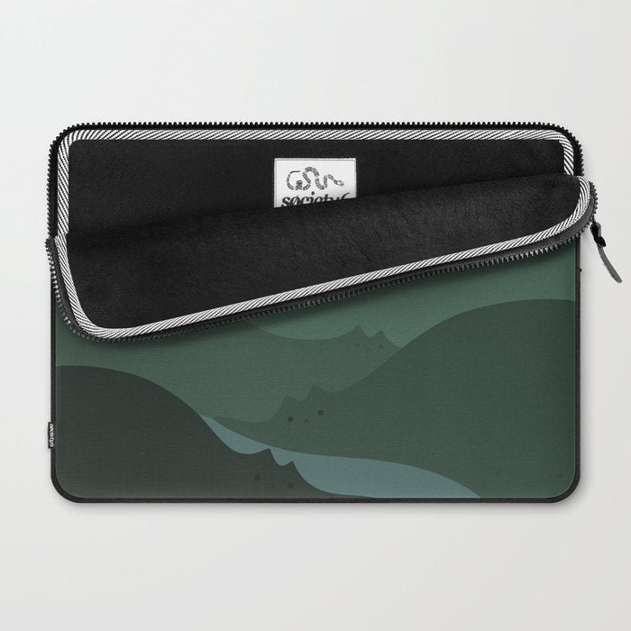 Cat Landscape 87B (Meowvelous Nature) Laptop Sleeve Gallery Image 2