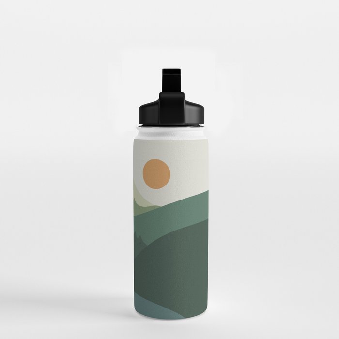 Cat Landscape 87B (Meowvelous Nature) Water Bottle Gallery Image 2