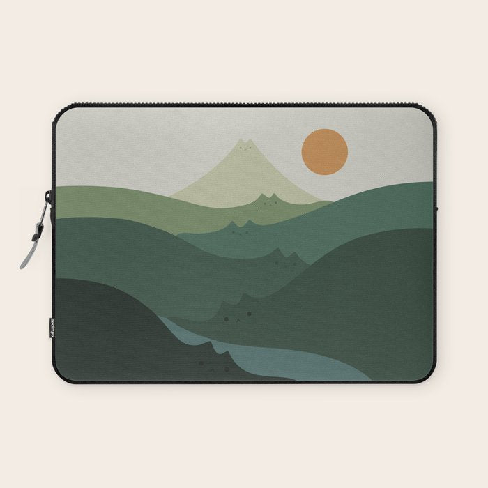 Cat Landscape 87B (Meowvelous Nature) Laptop Sleeve Gallery Image 1