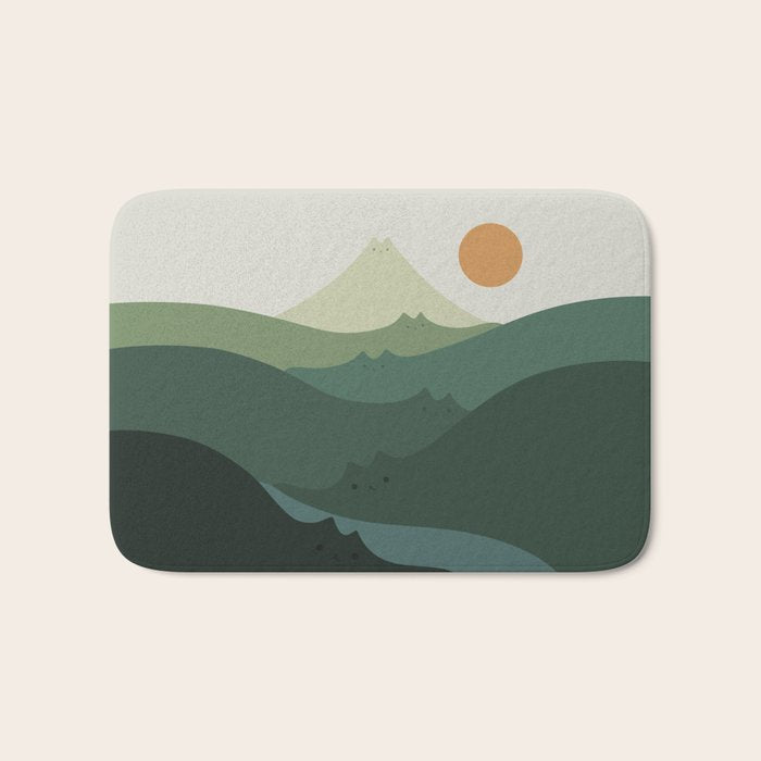 Cat Landscape 87B (Meowvelous Nature) Bath Mat Gallery Image 1
