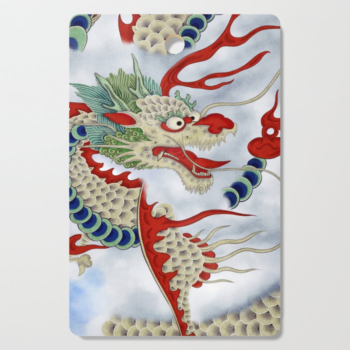 Dragon in the Cloud : Minhwa-Korean traditional/folk art Cutting Board Gallery Image 1