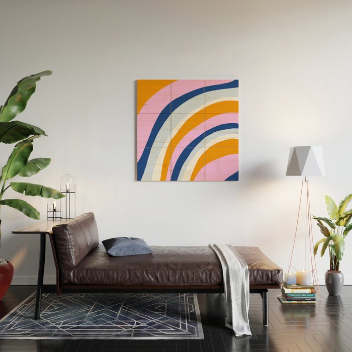 canyon stripes Wood Wall Art Gallery Image 2