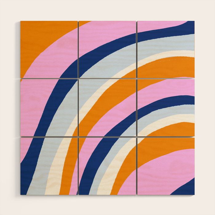 canyon stripes Wood Wall Art Gallery Image 1
