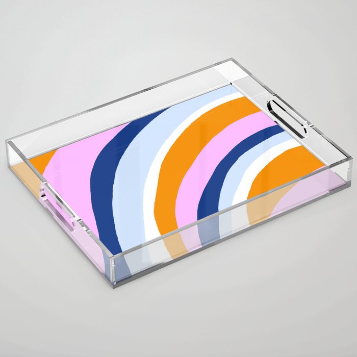 canyon stripes Acrylic Tray Gallery Image 1