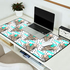 Colored diamonds and texture A Desk Mat Gallery Image 2