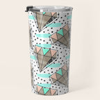 Colored diamonds and texture A Travel Mug Gallery Image 3