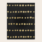 Boho Mudcloth Dots Pattern, Black and Gold Notebook Gallery Image 4